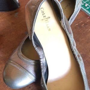 Cole Hahn shoes in metallic gray